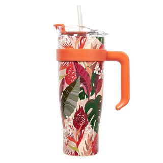 Kubek termiczny Miami Tropical pomarańczowy