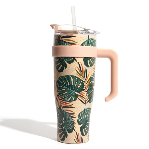 Kubek termiczny Miami Tropical zielony Kubek termiczny Miami Tropical zielony