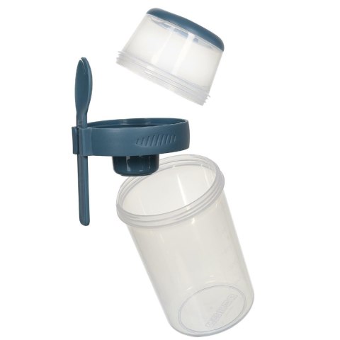 Lunch box z 3 przegródkami niebieski Lunch box z 3 przegródkami niebieski