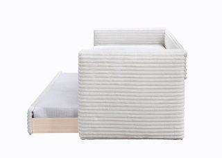 ALABAMA łóżko z wysuwanym dolnym materacem, kremowy