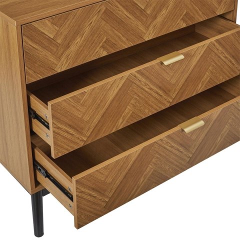 Komoda Felix 3 szuflady jodełka naturalny Komoda Felix 3 szuflady jodełka naturalny