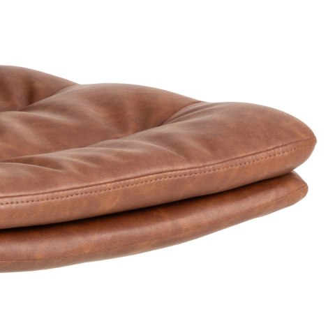 Krzesło Dean obrotowe retro brandy PU