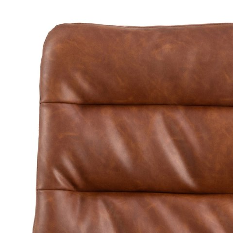 Krzesło Dean obrotowe retro brandy PU