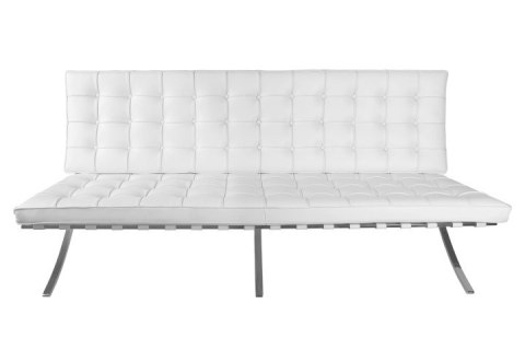 Sofa BA2 2 osobowa, biała ekoskóra Sofa BA2 2 osobowa, biała ekoskóra