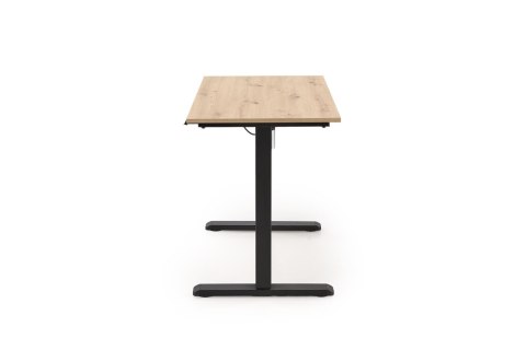 B53 biurko biurko z funkcją regulacji wysokości, dąb artisan / czarny
