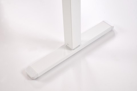 B54 biurko z funkcją regulacji wysokości, blat - biały, stelaż - biały