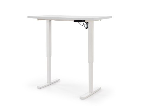 B54 biurko z funkcją regulacji wysokości, blat - biały, stelaż - biały