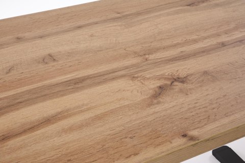 B54 biurko z funkcją regulacji wysokości, blat - dąb artisan, stelaż - czarny