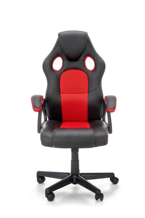 BERKEL fotel gabinetowy czarno-czerwony BERKEL fotel gabinetowy czarno-czerwony