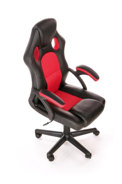 BERKEL fotel gabinetowy czarno-czerwony BERKEL fotel gabinetowy czarno-czerwony