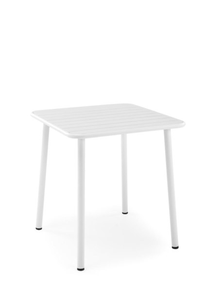 BOSCO stół ogrodowy balkonowy kwadratowy 70 cm biały
