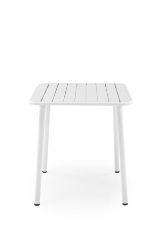 BOSCO stół ogrodowy balkonowy kwadratowy 70 cm biały