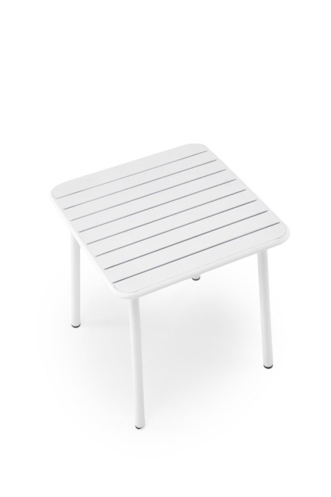 BOSCO stół ogrodowy balkonowy kwadratowy 70 cm biały BOSCO stół ogrodowy balkonowy kwadratowy 70 cm biały