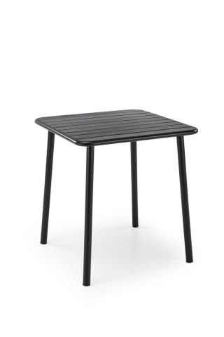 BOSCO stół ogrodowy balkonowy kwadratowy 70 cm czarny