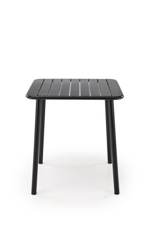 BOSCO stół ogrodowy balkonowy kwadratowy 70 cm czarny