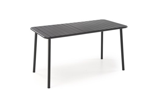 BOSCO stół ogrodowy prostokątny 140 cm czarny