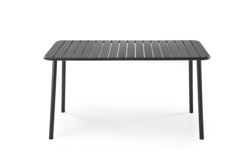 BOSCO stół ogrodowy prostokątny 140 cm czarny