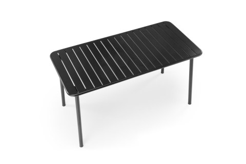 BOSCO stół ogrodowy prostokątny 140 cm czarny