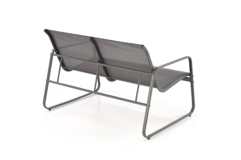 CONOR zestaw ogrodowy ( sofa + fotel 2x + ława ), ciemny popiel / jasny popiel