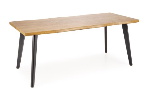 DICKSON 2 stół rozkładany 150-210/90 cm, blat - naturalny, nogi - czarny DICKSON 2 stół rozkładany 150-210/90 cm, blat - naturalny, nogi - czarny