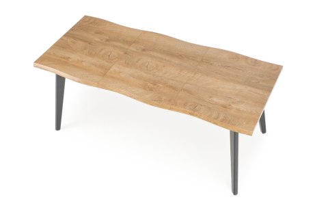 DICKSON 2 stół rozkładany 150-210/90 cm, blat - naturalny, nogi - czarny DICKSON 2 stół rozkładany 150-210/90 cm, blat - naturalny, nogi - czarny
