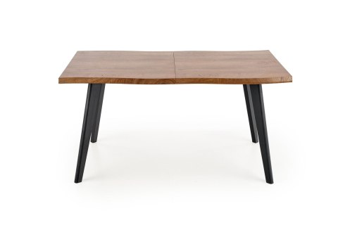 DICKSON stół rozkładany 120-180/80 cm, blat - naturalny, nogi - czarny