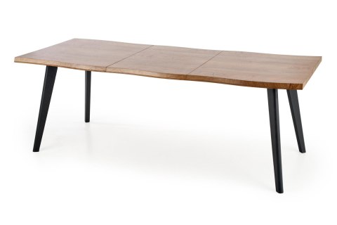 DICKSON stół rozkładany 150-210/90 cm, blat - naturalny, nogi - czarny