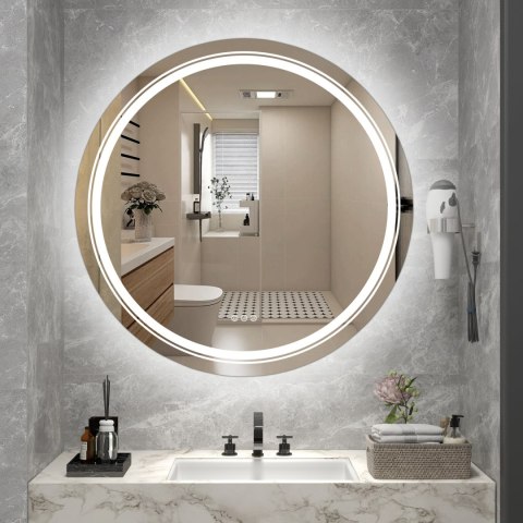 DOVER 60 lustro ścienne łazienkowe, srebrny DOVER 60 lustro ścienne łazienkowe, srebrny