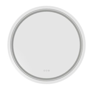 DOVER 80 lustro ścienne łazienkowe, srebrny