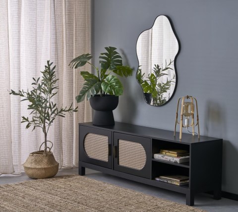 ESSENT lustro ścienne, czarny ESSENT lustro ścienne, czarny