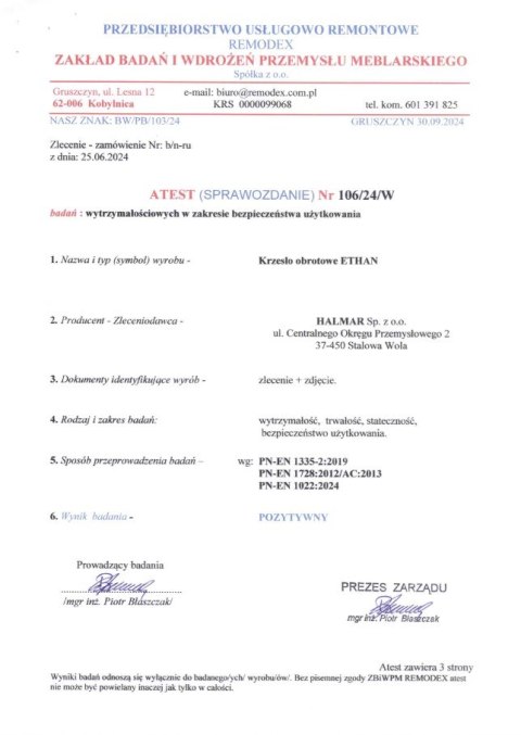 ETHAN fotel gabinetowy popielaty ETHAN fotel gabinetowy popielaty