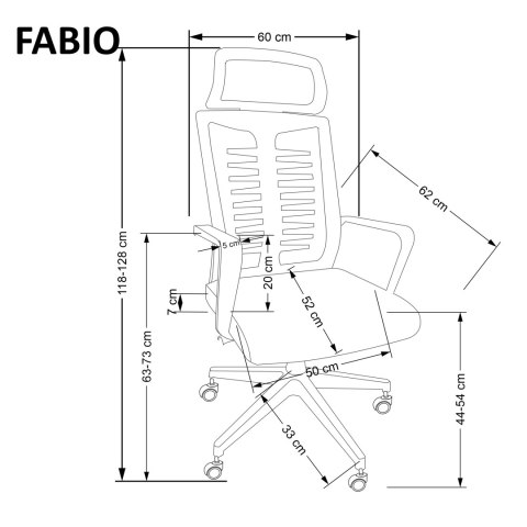 FABIO fotel gabinetowy czarny (1P=1SZT) FABIO fotel gabinetowy czarny (1P=1SZT)