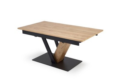 FANIS stół rozkładany 160-220 cm dąb / czarny