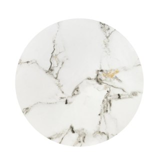 FATIMA zestaw 2 ław, biały marmur / czarny