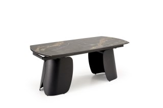 FORUM stół rozkładany, czarny marmur / czarny