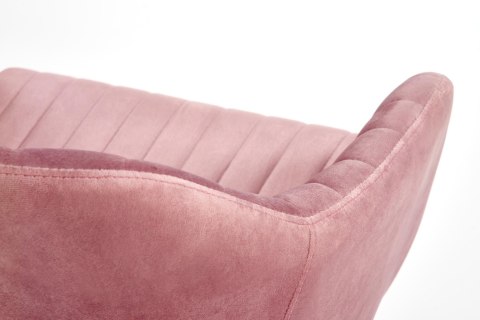 FRESCO fotel młodzieżowy różowy velvet FRESCO fotel młodzieżowy różowy velvet