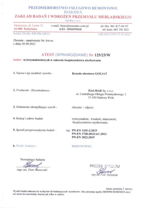 GOLIAT fotel gabinetowy czarny GOLIAT fotel gabinetowy czarny