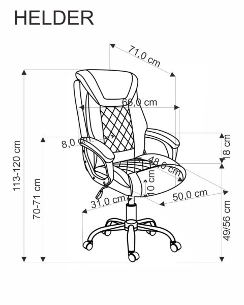HELDER fotel gabinetowy czarny HELDER fotel gabinetowy czarny