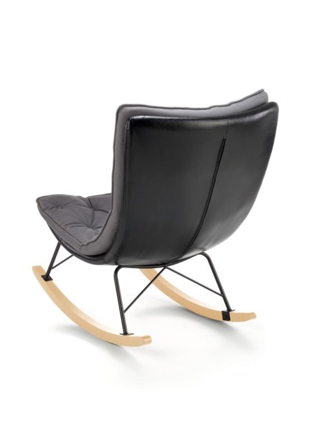 INDIGO fotel bujany ciemny popiel - czarny INDIGO fotel bujany ciemny popiel - czarny
