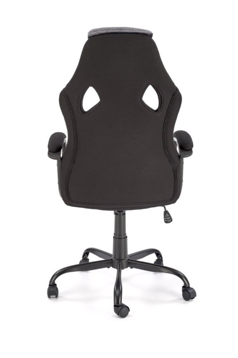 JENSEN fotel gabinetowy, czarny - popielaty - czerwony JENSEN fotel gabinetowy, czarny - popielaty - czerwony
