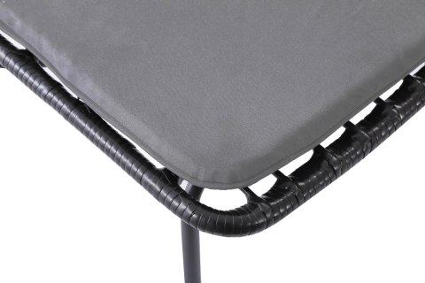 Krzesło K401 rattan syntetyczny czarny / popielaty Krzesło K401 rattan syntetyczny czarny / popielaty