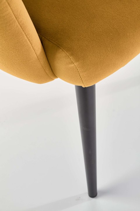 K410 krzesło musztardowy velvet K410 krzesło musztardowy velvet
