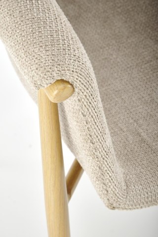 Krzesło kubełkowe tapicerowane K489 beżowy