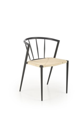 Krzesło K515 naturalny / czarny metal