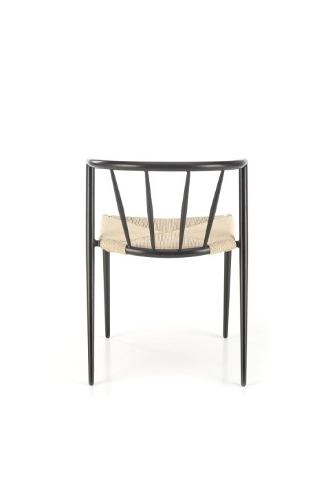 Krzesło K515 naturalny / czarny metal Krzesło K515 naturalny / czarny metal