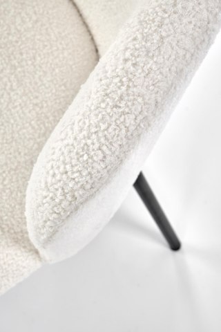 Krzesło tapicerowane boucle K518 kremowy