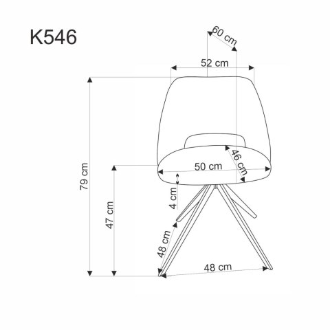 K546 krzesło musztardowy K546 krzesło musztardowy