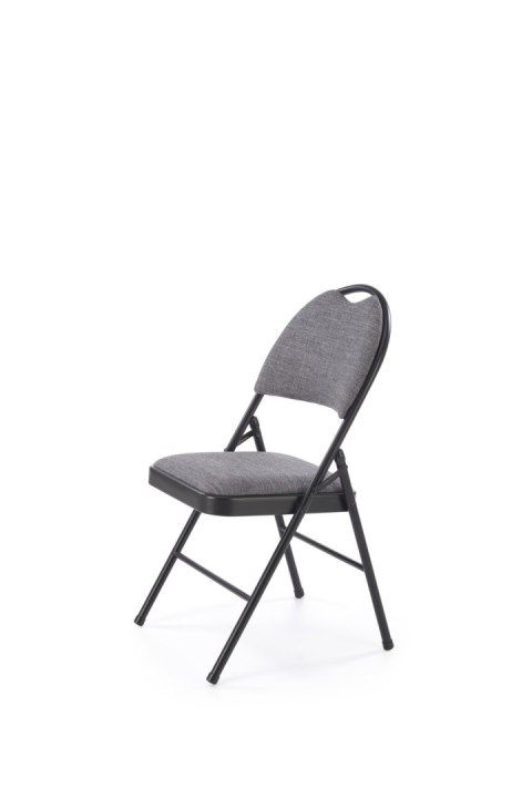 K566 krzesło składane, czarny / popiel