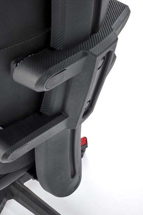 NITRO fotel gabinetowy eco skóra / tkanina, czarny / czerwony NITRO fotel gabinetowy eco skóra / tkanina, czarny / czerwony