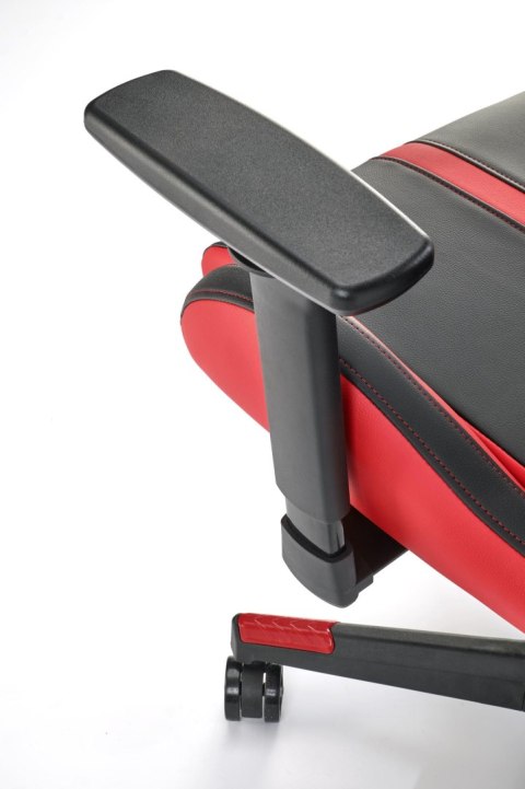 NITRO fotel gabinetowy eco skóra / tkanina, czarny / czerwony NITRO fotel gabinetowy eco skóra / tkanina, czarny / czerwony